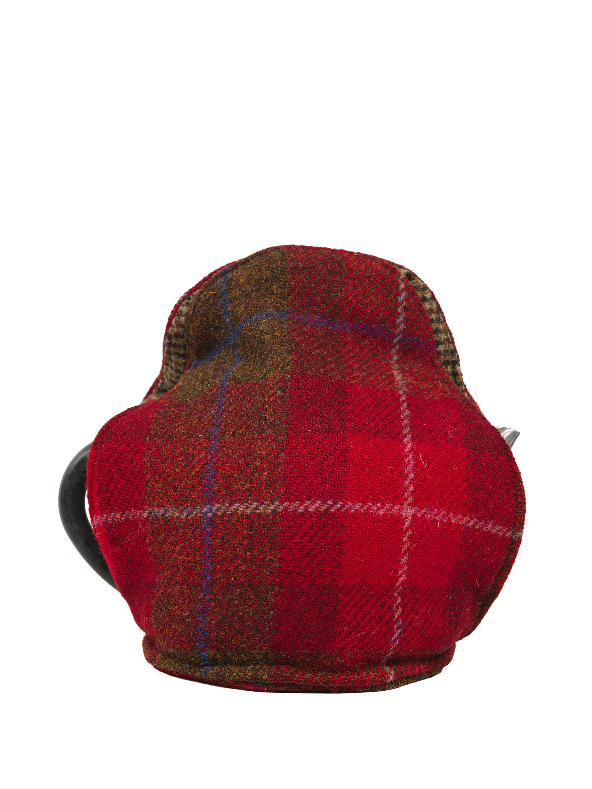 Harris Tweed Tea Cosy - A001 Purple Navy Heart - Image 3