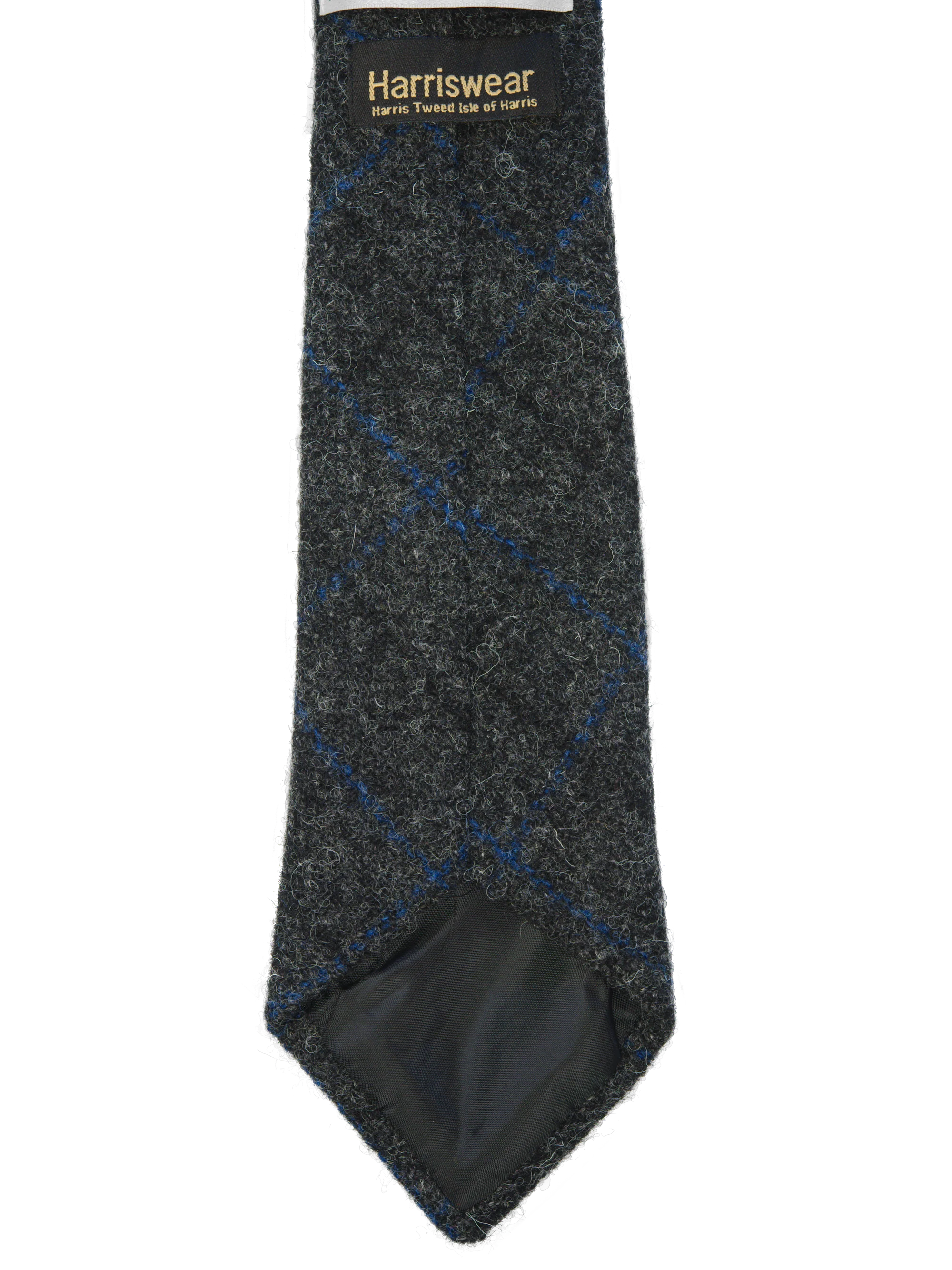 Harris Tweed Tie - 255 Grey Windowpane - Image 2