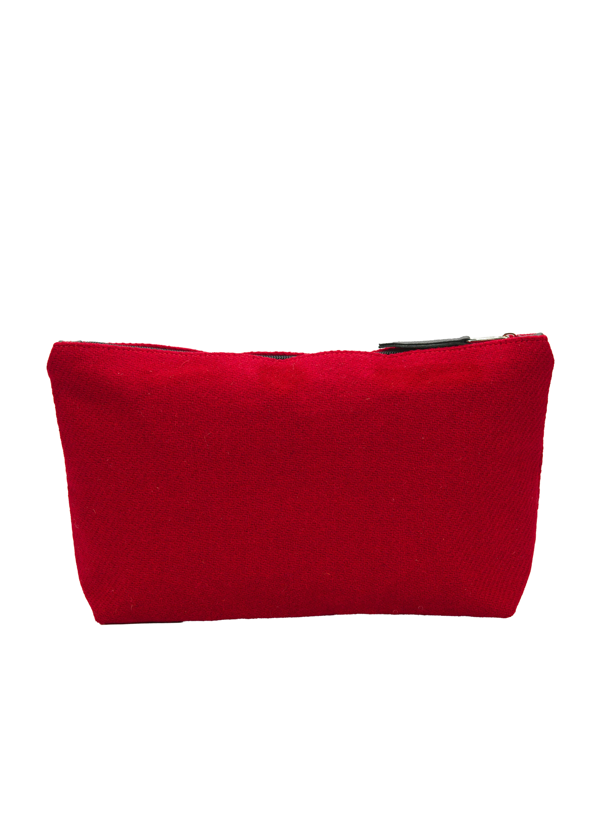 Harris Tweed Toiletries Bag - 101 (Black Leather) - Image 3