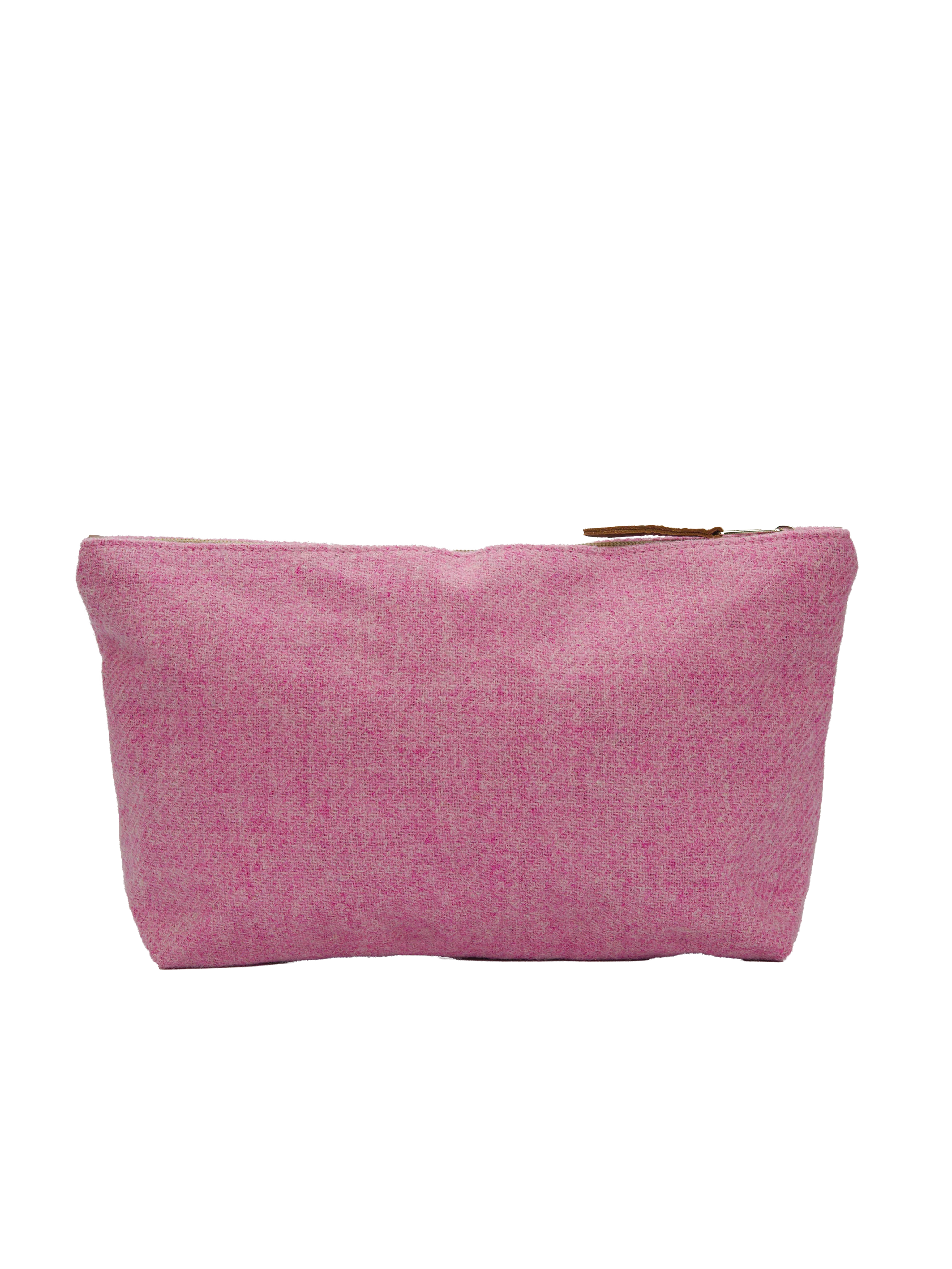 Harris Tweed Toiletries Bag - 210 (Tan Leather) - Image 3