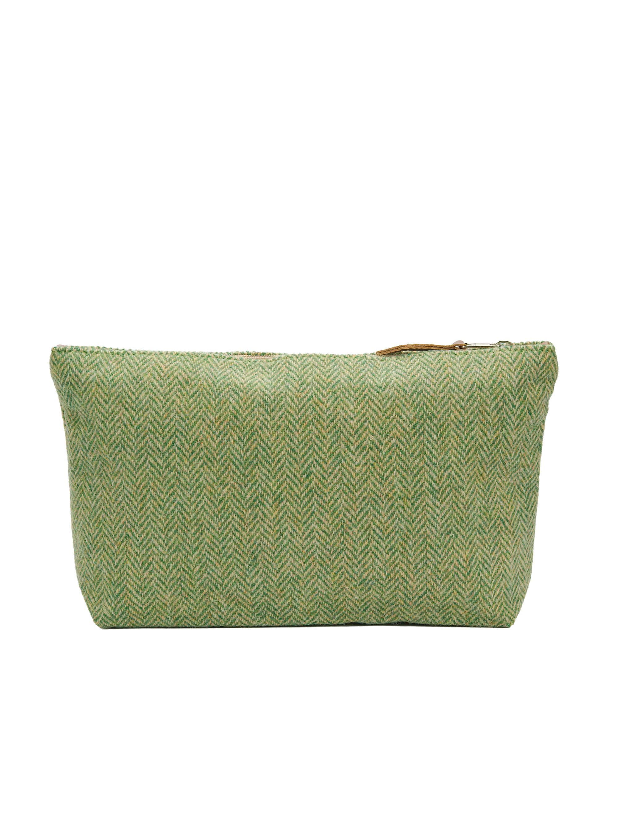 Harris Tweed Toiletries Bag - NHB1 (Tan Leather) - Image 3