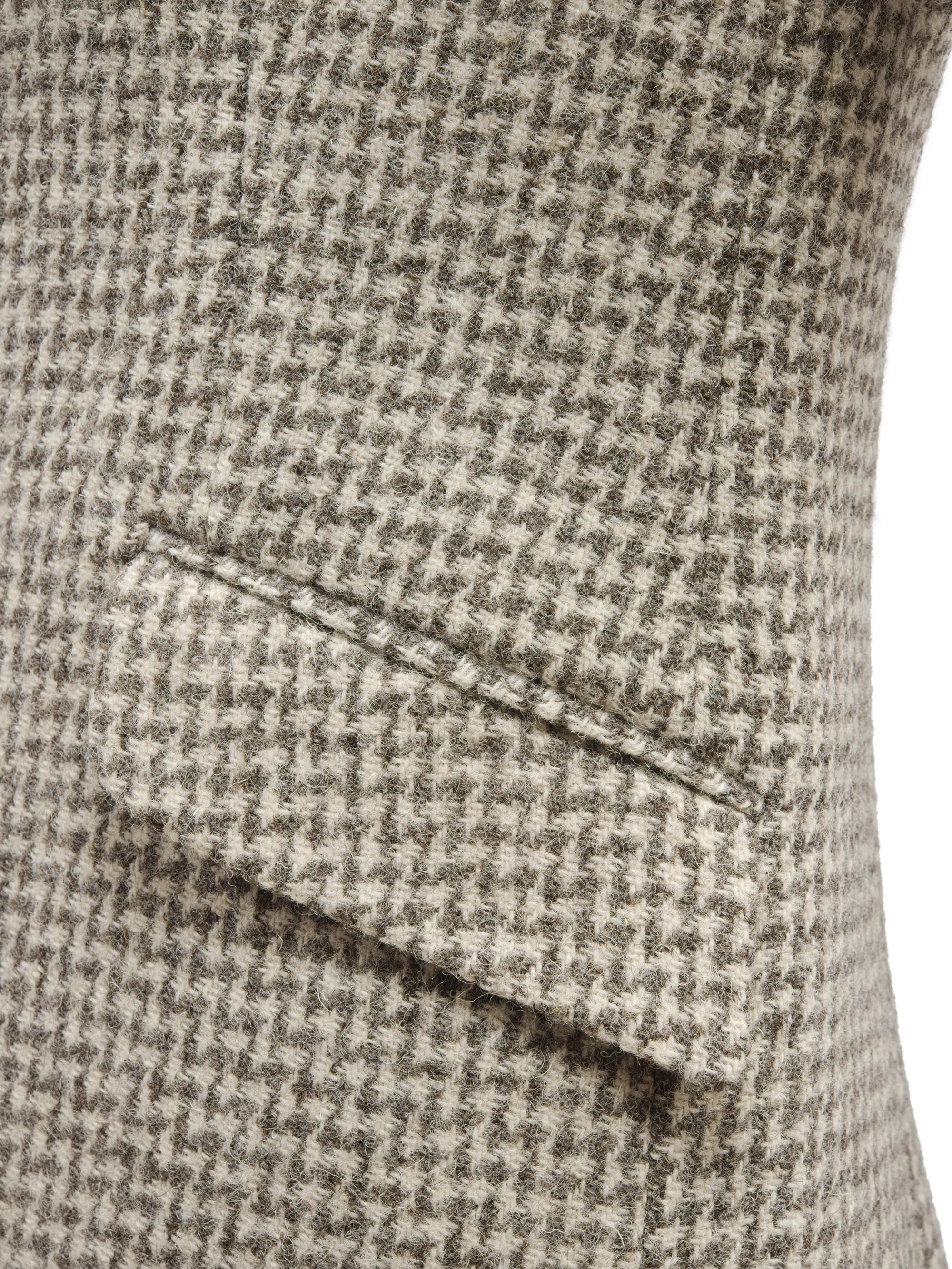 Harris Tweed Tori Coat - Natural Houndstooth - Image 6