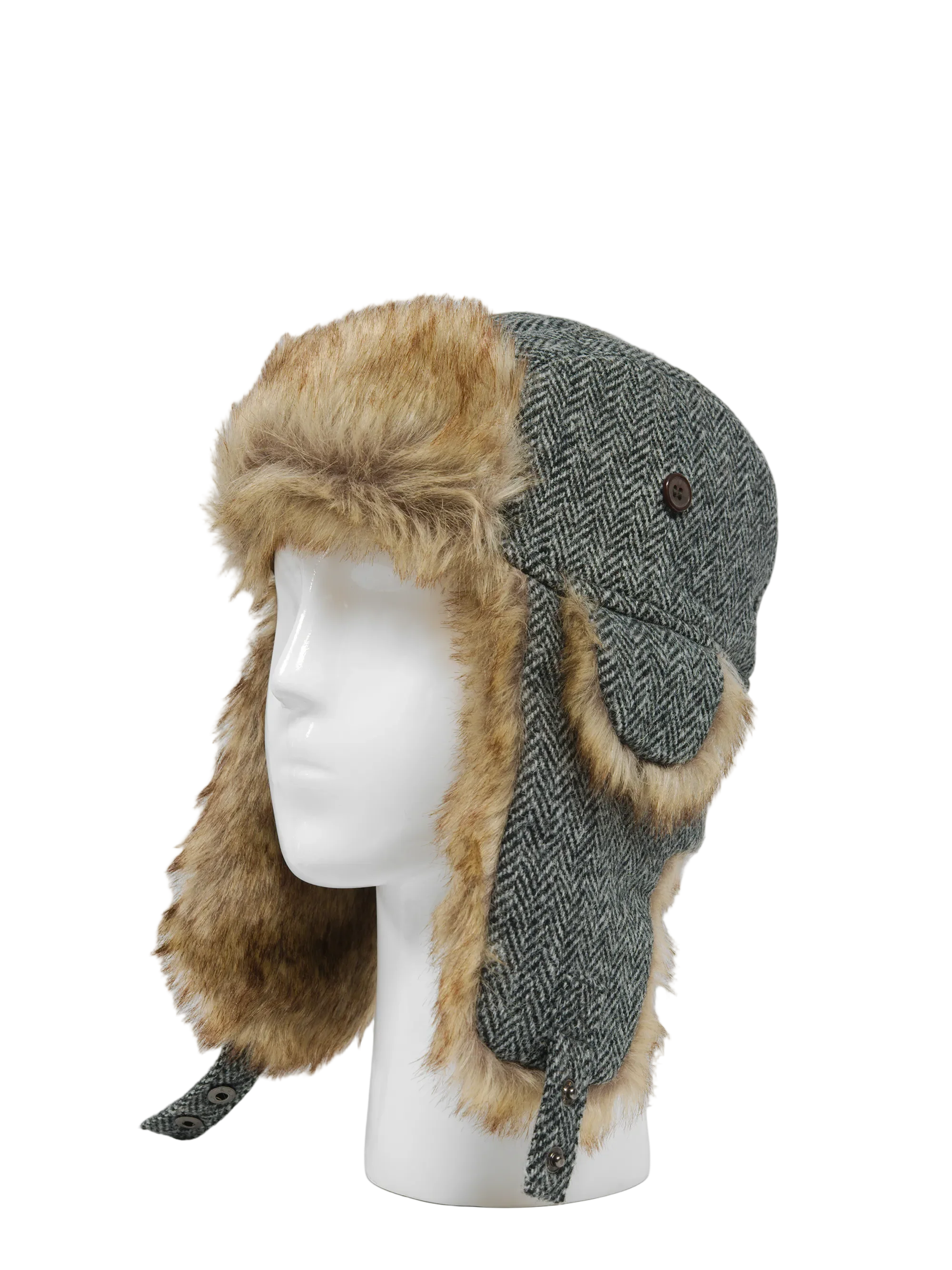 Harris Tweed Trapper Hat - HB1