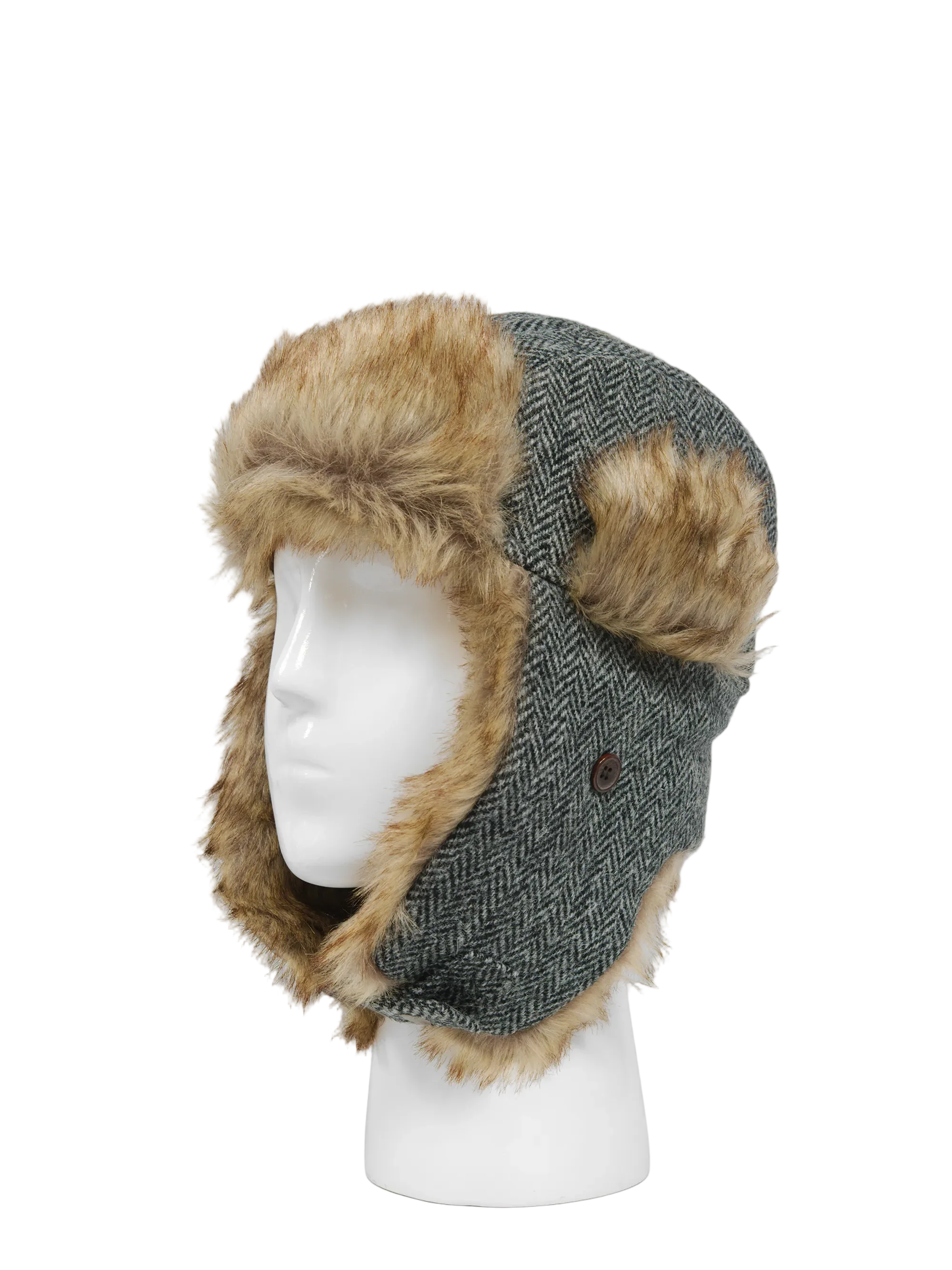 Harris Tweed Trapper Hat - HB1 - Image 2