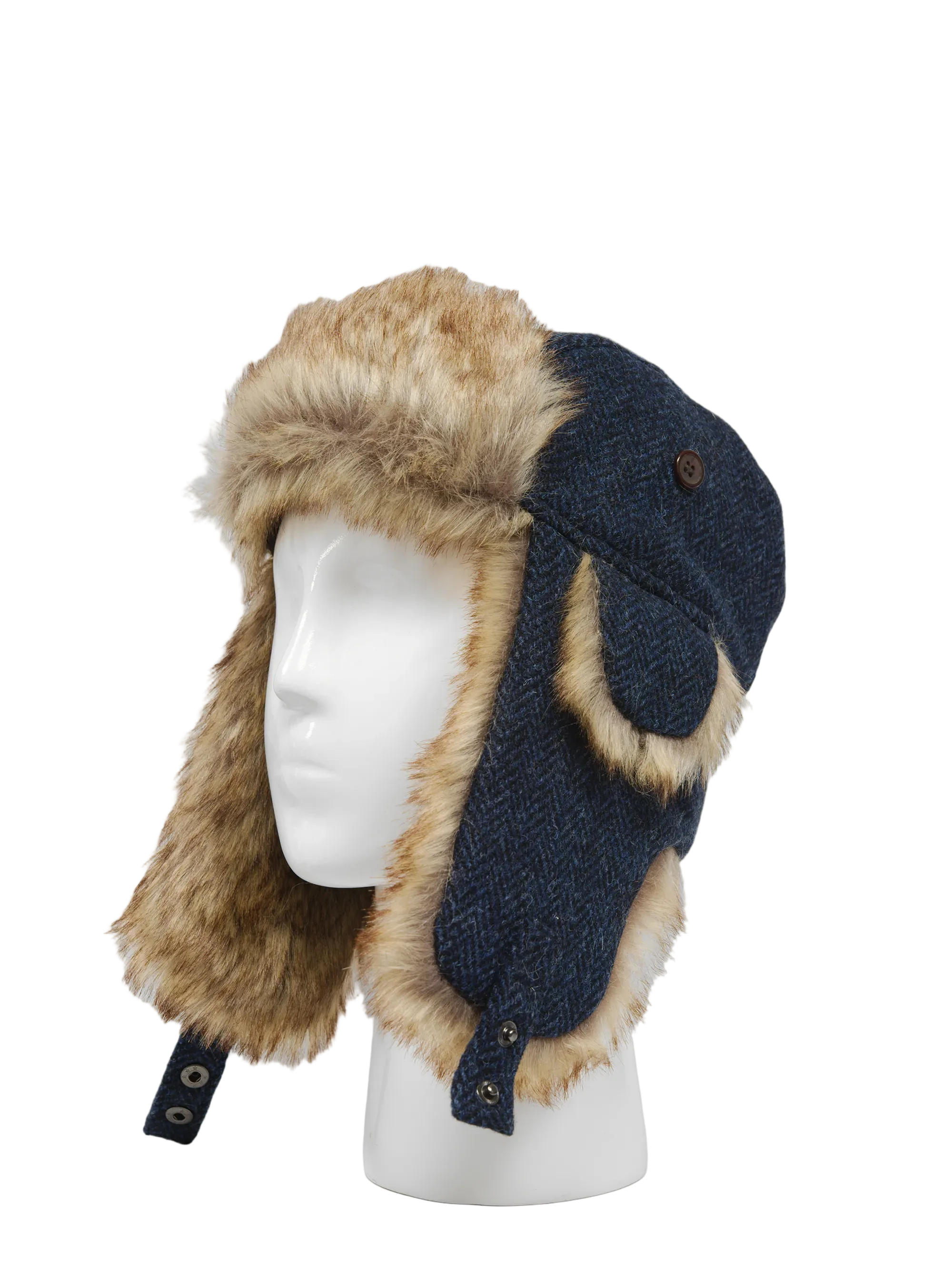 Harris Tweed Trapper Hat - HB104