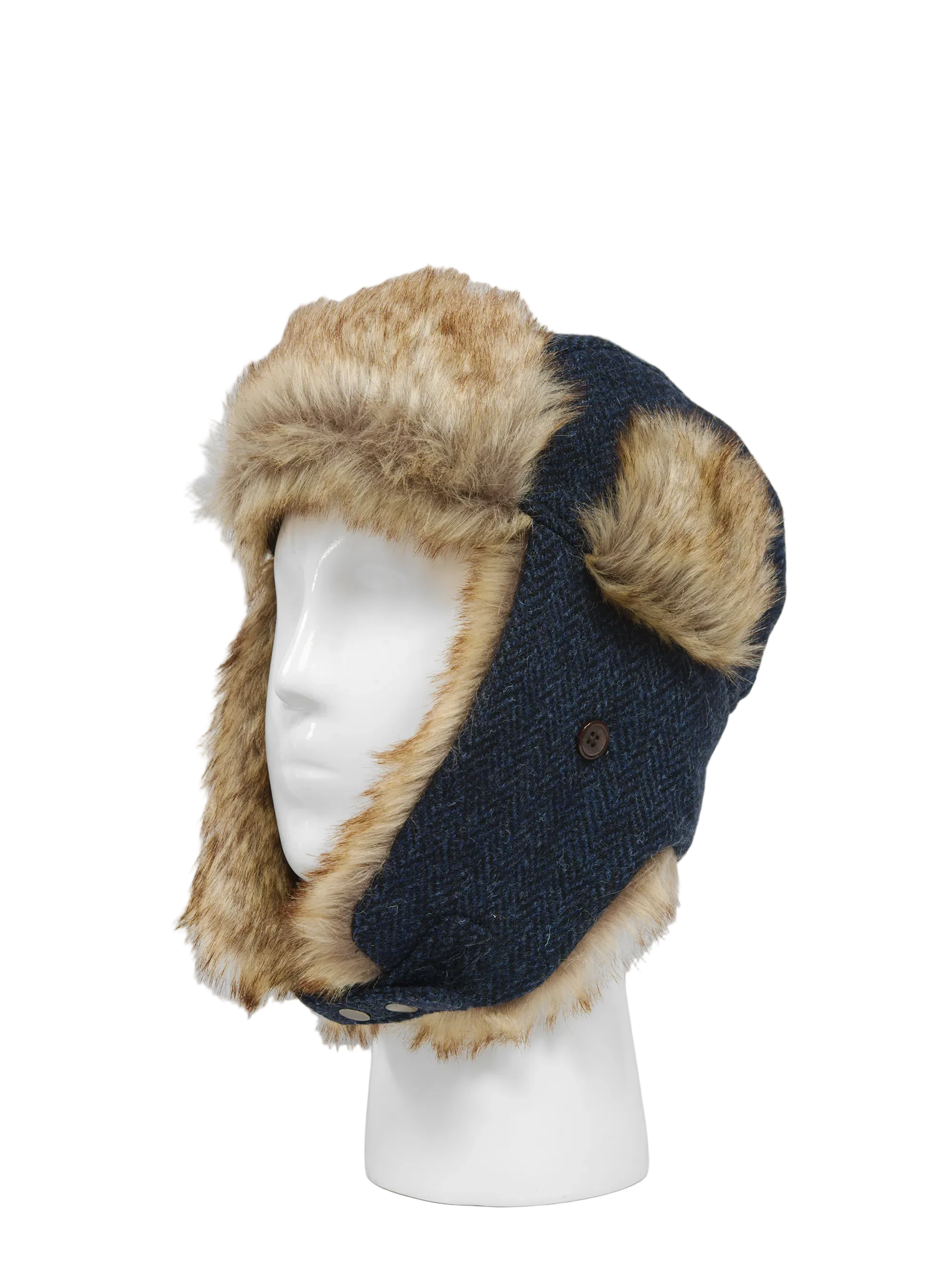 Harris Tweed Trapper Hat - HB104 - Image 2