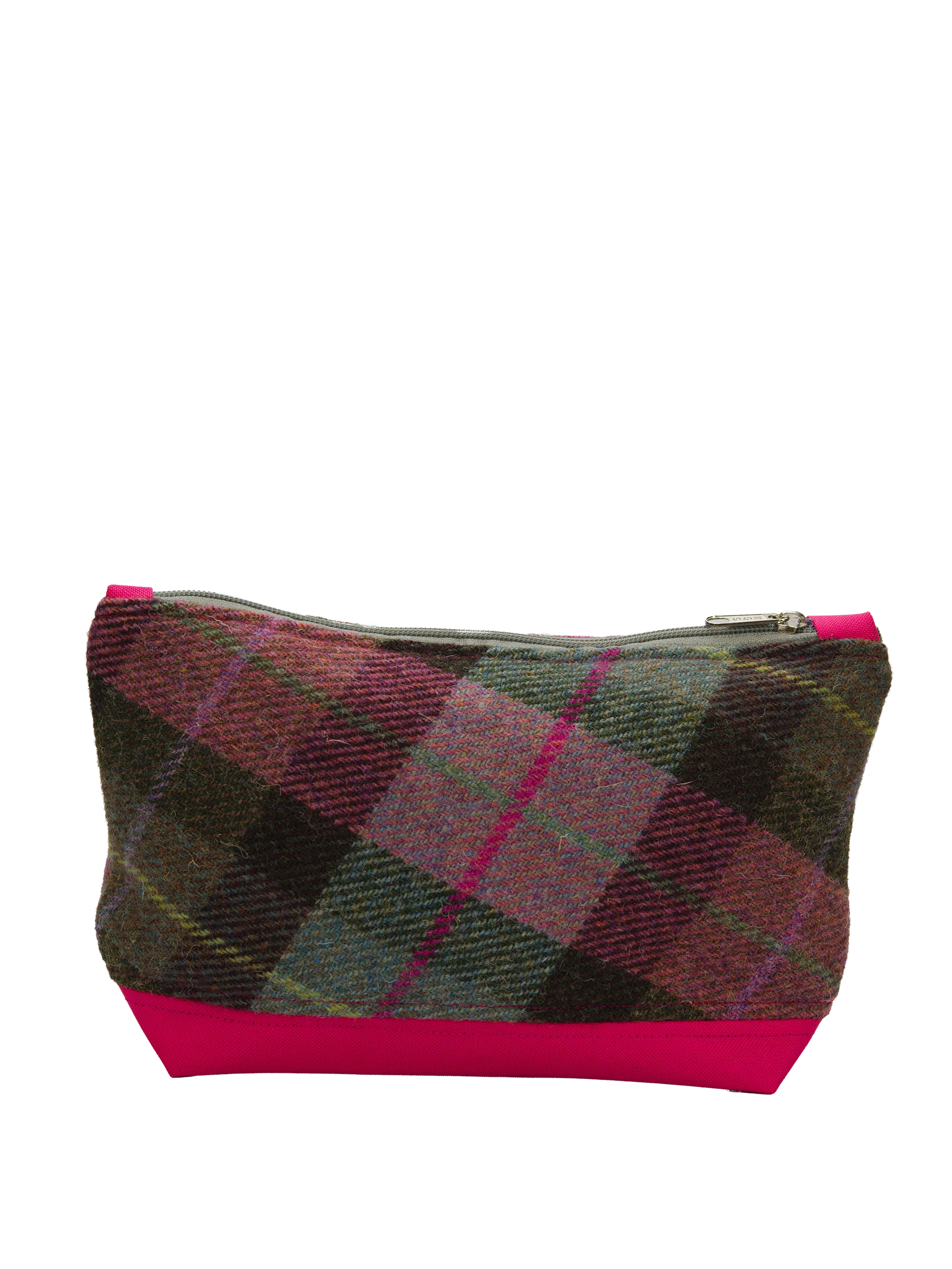 Harris Tweed Washbag - A0254 (C) (Dark Pink) - Image 3