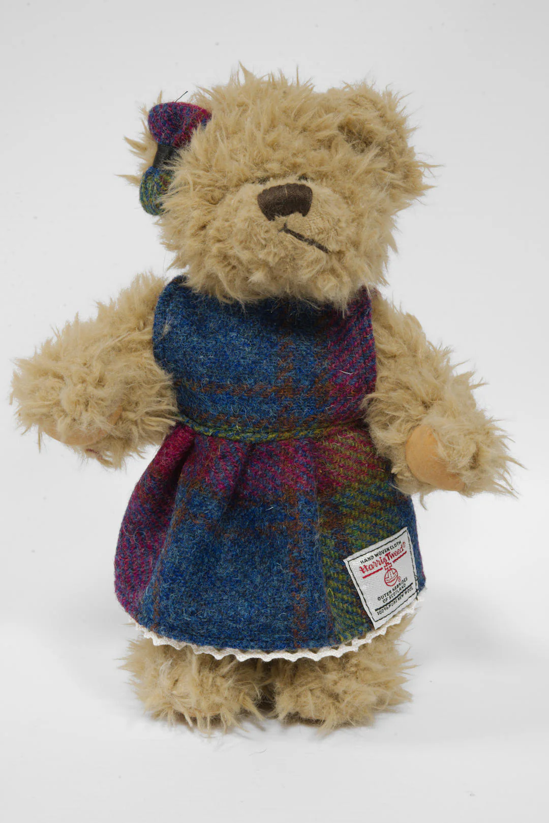 Teddy Bear with Harris Tweed Outfit Girl - A0195 Small