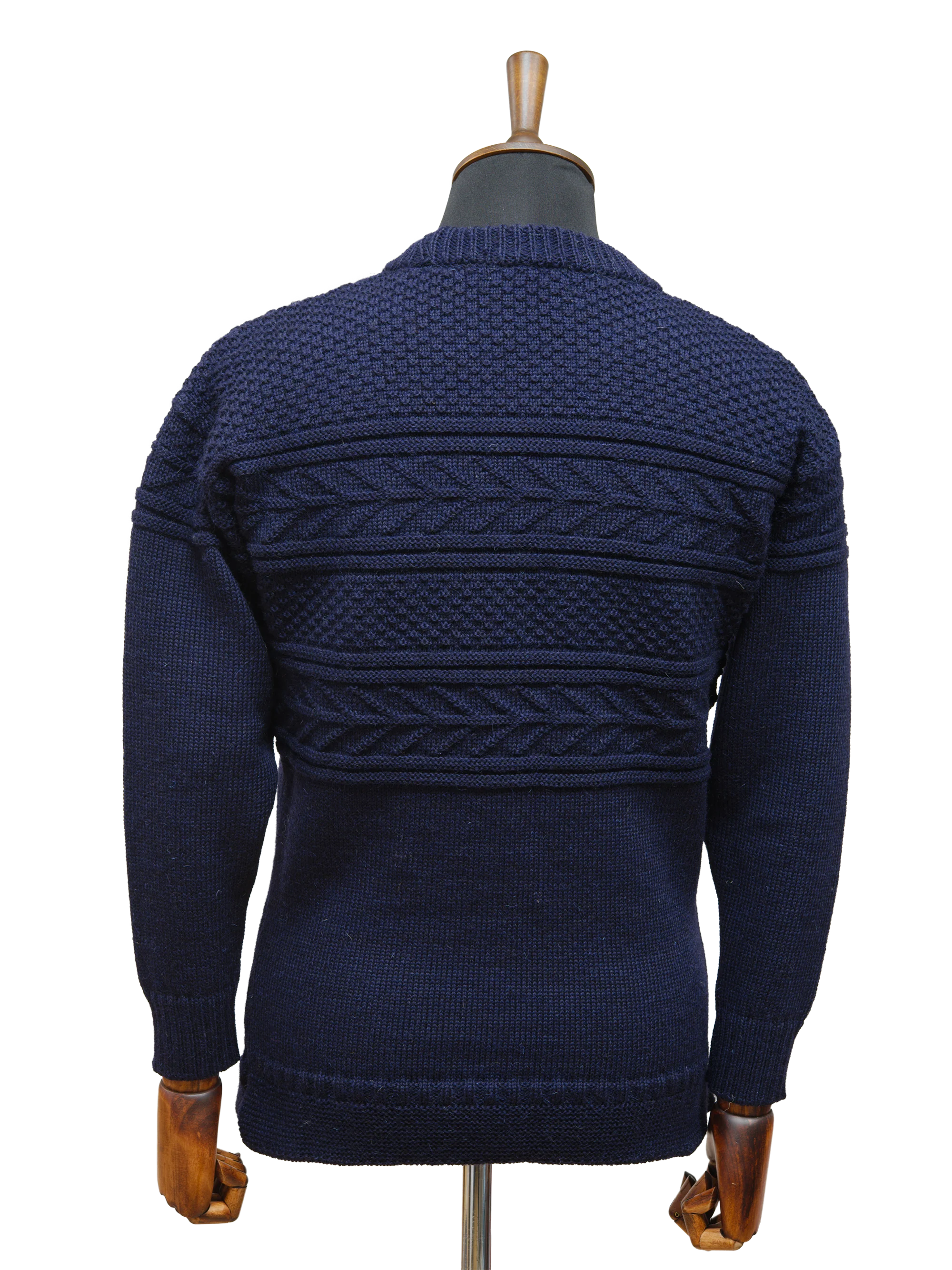 Unisex Guernsey Jumper - Denim - Image 3