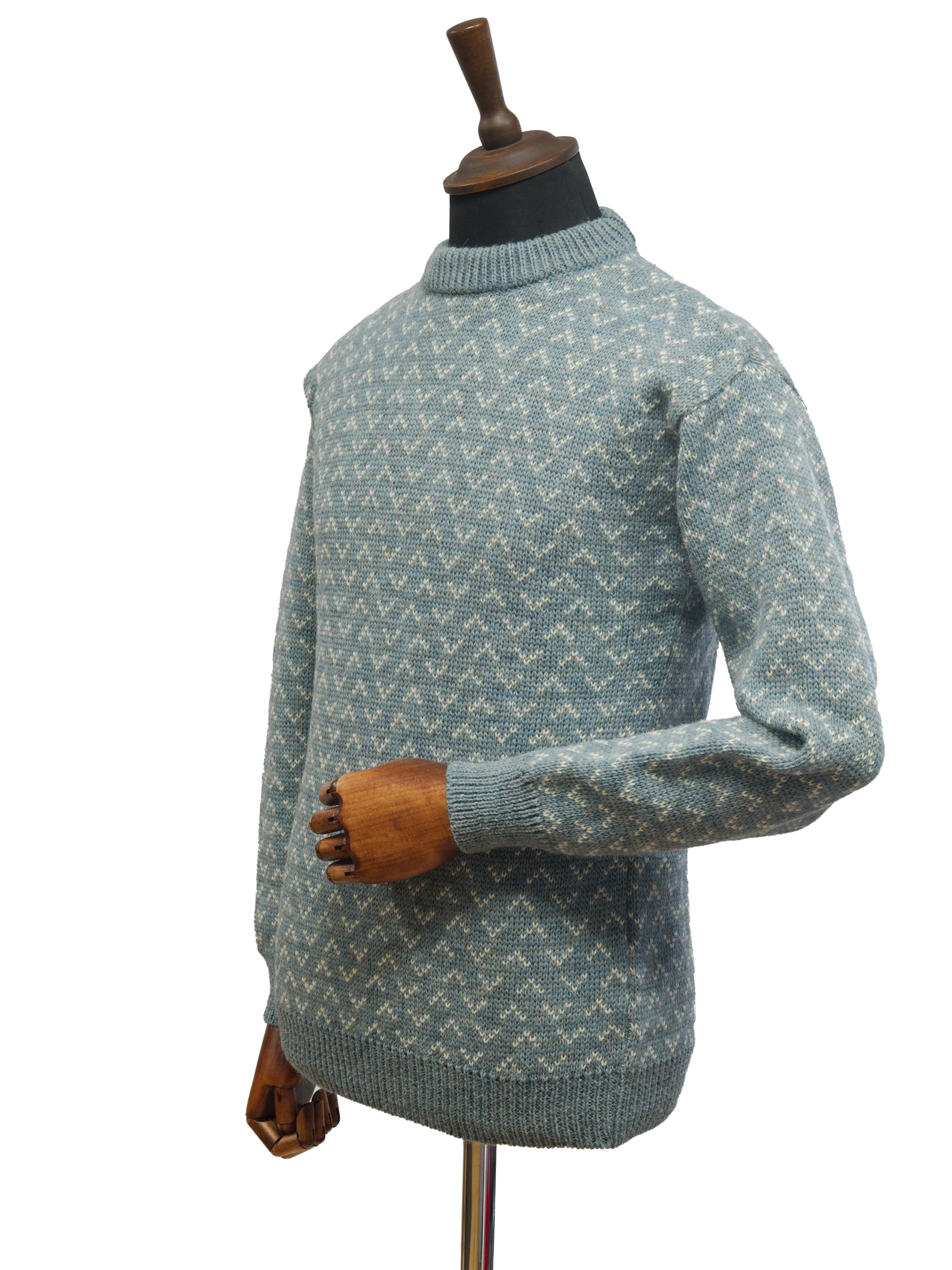 Unisex Saxon Jumper - Summerstorm/White - Image 2