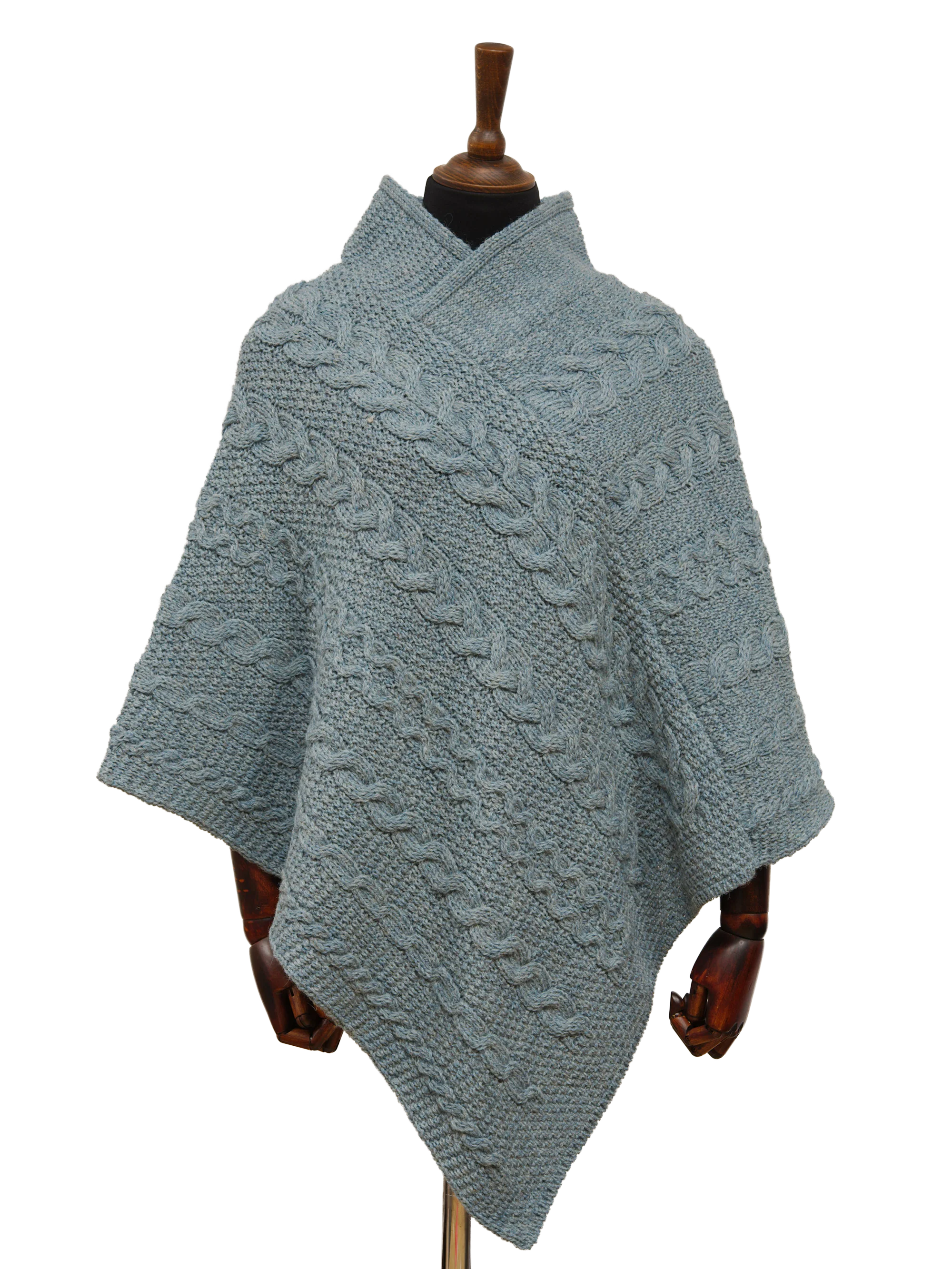 V-Neck Poncho - Summer Storm